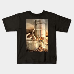 old coffee pot Kids T-Shirt